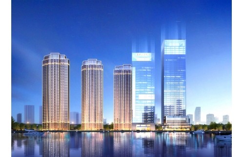 湖北孝感福星水岸国际75万风量油烟净化器安装项目案例